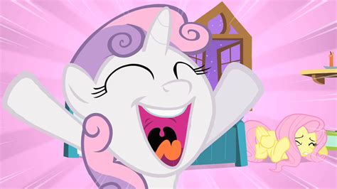 Image Sweetie Belle Singing Fluttershy Cowering S1e17png My Little