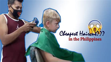 the cheapest haircut in philippines got it at 0 60 or ₱30 youtube