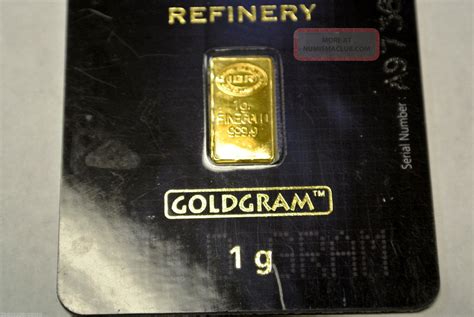 1 Gram 999 9 Gold Bullion Bar Goldgram Istanbul Gold Refinery Our 2