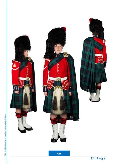 Scots Regimental Band No1 Dress Ceremonial Full Other Ranks