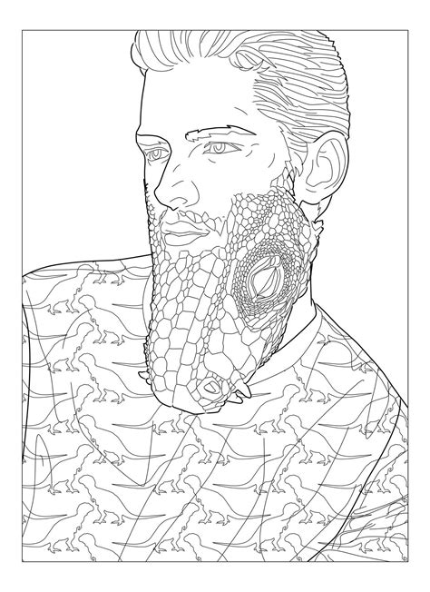 White Beard Coloring Pages