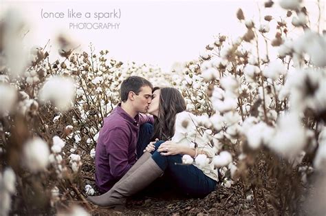 Cotton Field Engagment Engagement Session In A Cotton Field Georgia Wedding P Engaged