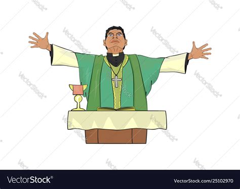 Priest Royalty Free Vector Image Vectorstock