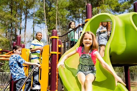 Elementary Children Play At School Recess Or Park On Playground Wspta