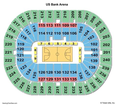 Us Bank Arena Seating Chart Seating Charts And Tickets
