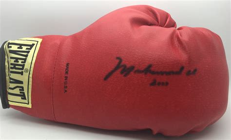 Lot Detail Muhammad Ali Signed Red Everlast Boxing Glove W Full Name