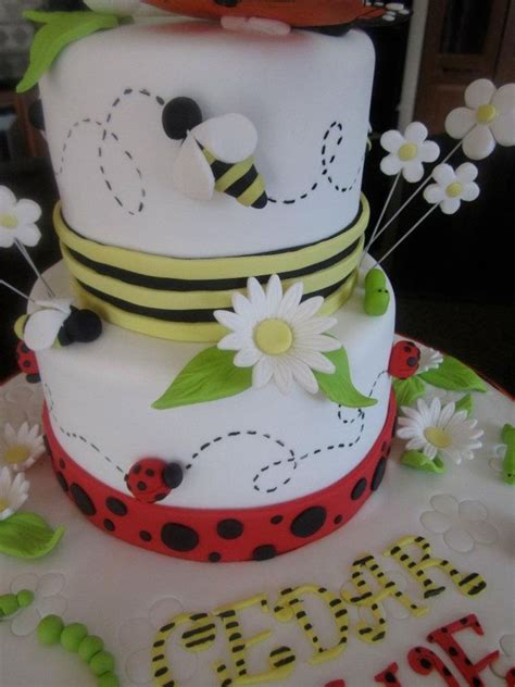 Bug First Birthday Cake