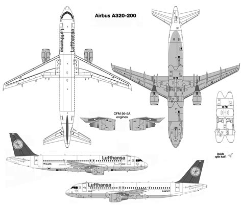 Airbus A320 200 Blueprint Download Free Blueprint For 3d Modeling