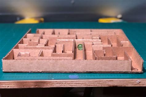 Design A Marble Maze Using Scrap Cardboard Center For
