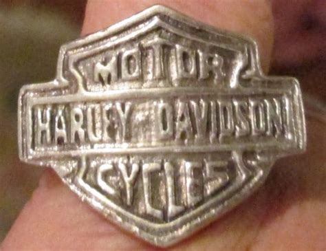 Harley Davidson Sterling Silver Ring Unisex Silver By Lipmeister