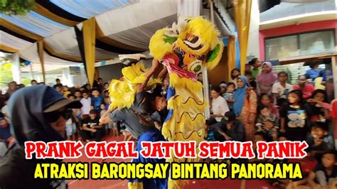 Prank Gagal Jatuh Atraksi Barongsay Bintang Panorama Live Hulubanteng