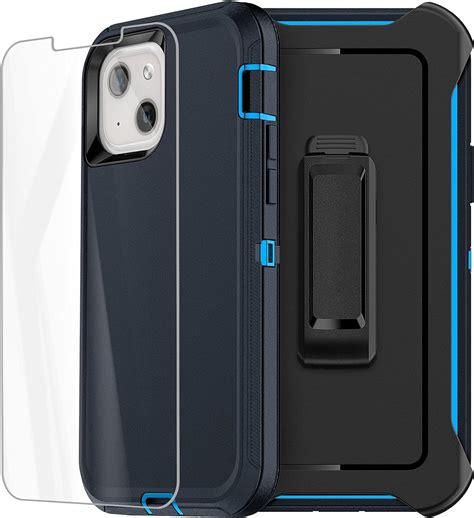Aicase For Iphone 13 Case With Belt Clip Holster Screen Protector