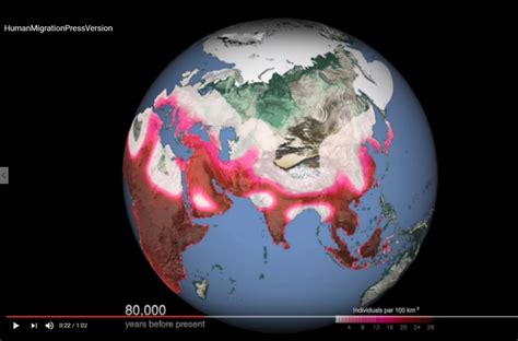 This Animated Video Shows 125000 Years Of Human Migration World