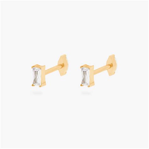 Baguette X Marquise Reversible Flatback Stud Studs