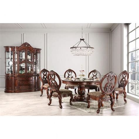 Tuscany Cm3845ch Rt Antique Cherry Traditional Formal Dining Table