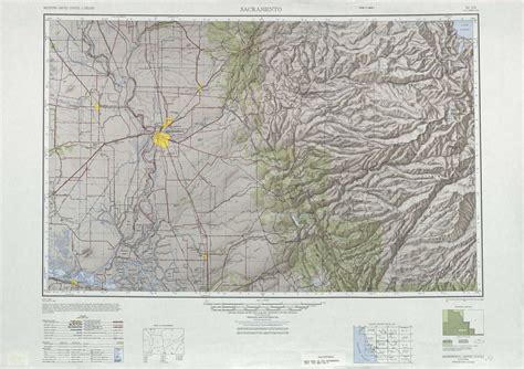 Sacramento Topographic Map Ca Usgs Topo 1250000 Scale