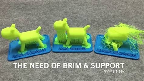 The Need Of Brim And Support For Learning Fdm 3d Printer
