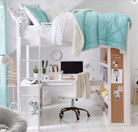 With plenty of space for multiple children or sleepovers, this triple sleeper bunk bed features a classic slatted design available in your choice of neutral colour palettes to suit your. Sleep & Study® Loft in 2020 | Loft beds for teens, Girls ...