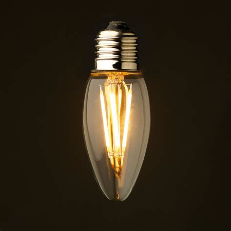 3 Watt Dimmable Filament Led E26 Candle Bulb