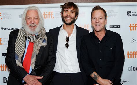 Rossif Sutherland Kiefer Sutherland With Father Donald Sutherland