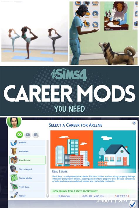 Top Sims 4 Job And Career Mods Sims 4 Jobs Sims 4 Skills Sims 4 Cas