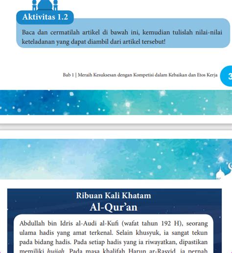 Kunci Jawaban Bab Buku Siswa Kelas X Pendidikan Agama Islam Kurikulum