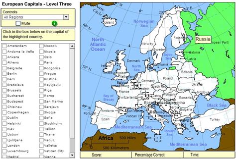 Sheppard Software Europe Map Lets Play European Geography Games
