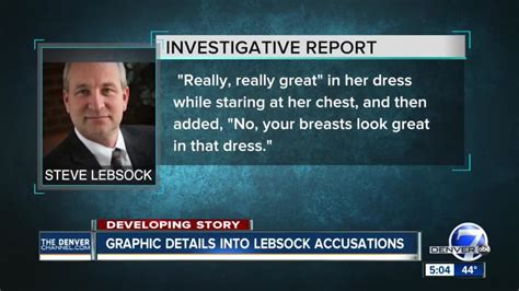 Explicit Report Details Rep Steve Lebsocks Alleged Sexual Harassment