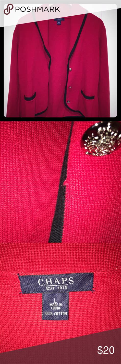 J crew striped knit blazer striped knit blazer in maritime stripe from j. 3/$45 Chaps red knit blazer, size L, black trim | Knit ...