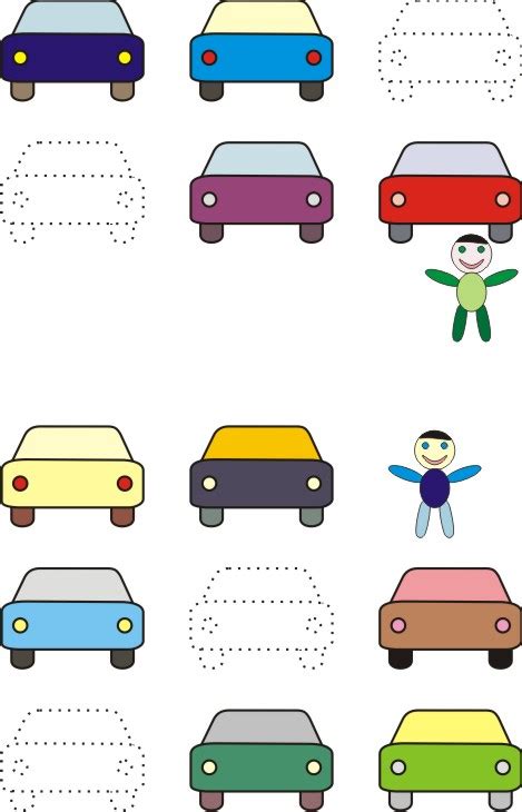 Samochody na kolorowankach to sportowe farrari, mercedes, audi, mclaren i terenowy jeep. Łamigłówki dla dzieci do druku, Auta chłopców