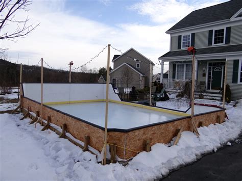 Sets up quickly and easily. Backyard ice rink boards | Outdoor furniture Design and Ideas