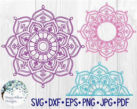 Collection by craft pixel perfect. Mandala Bundle SVG DXF png jpg pdf Mandala Border | Etsy