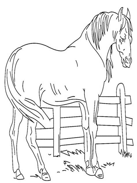 Avec une illustration de la silhouette d'un cheval. Coloriage Cheval facile maternelle dessin gratuit à imprimer