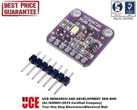 Tcs34725 Rgb Colour Sensor With Ir Filter And White Led For Arduino And