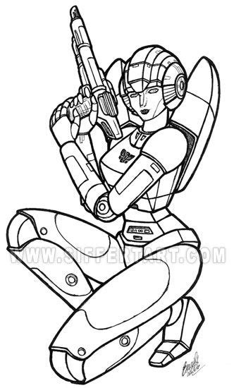 Transformers G1 Arcee Coloring Pages Chazilhart