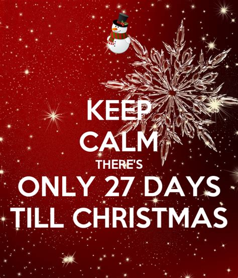 Everyone hides their own card by placing it against their chest so no one else can see. KEEP CALM THERE'S ONLY 27 DAYS TILL CHRISTMAS Poster ...