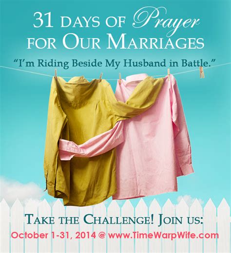 Marriage Challenge 31 Days Of Prayer Introduction Time Warp Wife