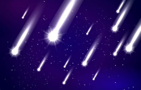 Meteor Background With Some Shining Meteors 2860236 Vector Art At Vecteezy