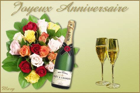 Le grand jour va arriver ! Joyeux anniversaire fleurs gif animé 17 » GIF Images Download