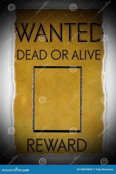 Vintage Wanted Poster Template Stock Image Image Of Retro Scratch