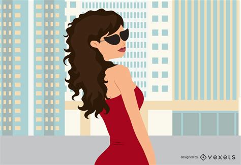 Curly Girl Vector Download