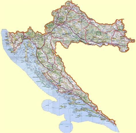 Croatia Maps Printable Maps Of Croatia For Download