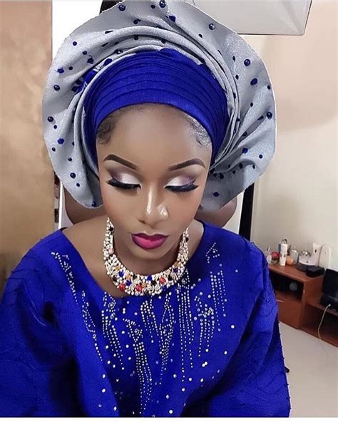 Nigerian Wedding African Wedding Agbada Aso Oke Kente Makeup