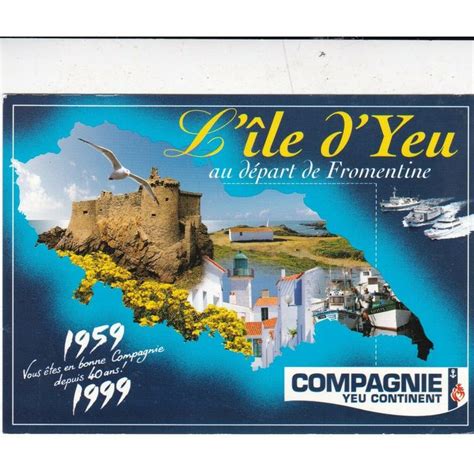 Lile De Yeu Compagnie Yeu Continent France Postcard Unused Vgc On Ebid