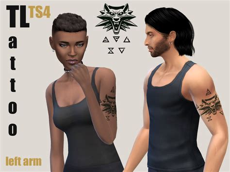The Sims Resource The Witcher Tattoo Left Arm