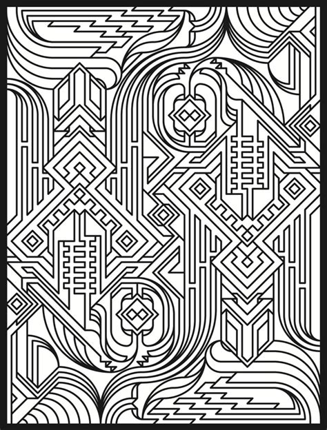 Free printable geometric coloring pages for kids. 50 Trippy Coloring Pages