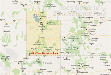 Joes Guide To Zion National Park Getting To Zion National Park