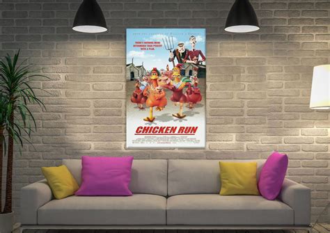 Buy Chicken Run Movie Poster Print On Canvas Noosa