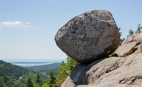 Bubble Rock Acadia National Park Me 07 12 13 By David