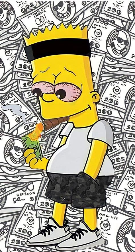 Bart Simpsons Fumando Bart Simpson Art Simpsons Art Simpson